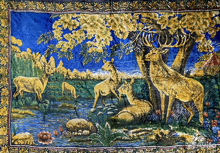 Ковёр плюшевый, покрывало, СССР