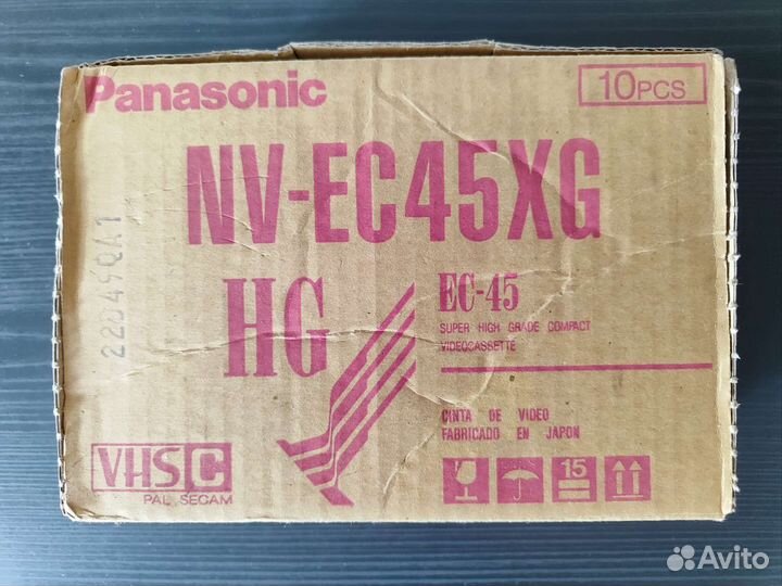 Новые видеокассеты VHS-C Panasonic EC-45