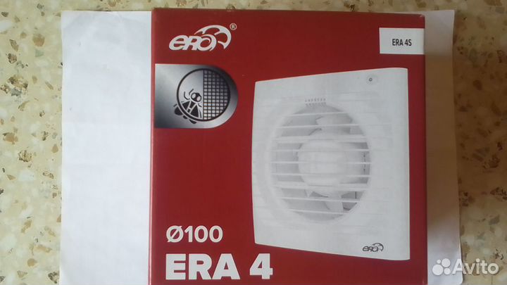 Вентилятор вытяжной эра 4S 14 Вт