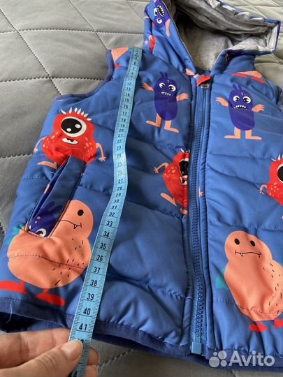 Детская жилетка, безрукавка теплая