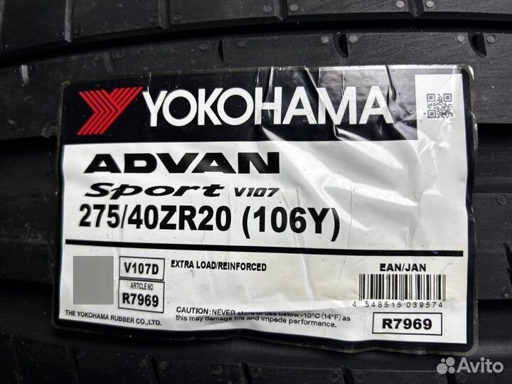 Yokohama Advan Sport V107D 275/40 R20 106Y