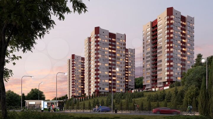 2-к. квартира, 64,7 м², 5/15 эт.