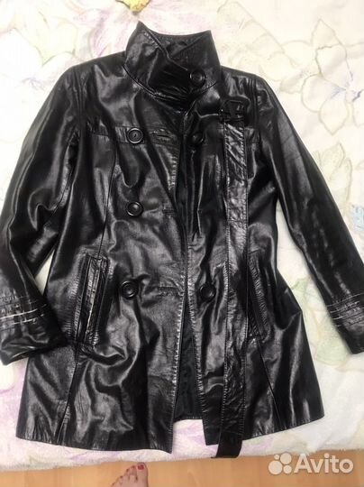 Кожаный плащ