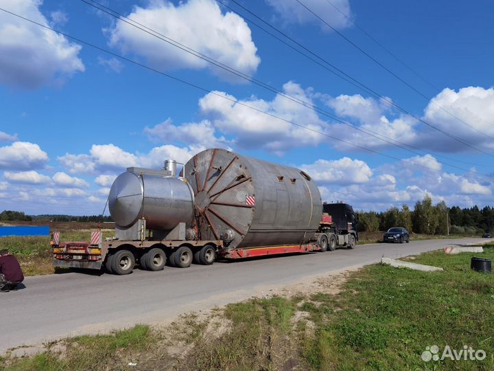Услуги по перевозке негабаритных грузов тралом