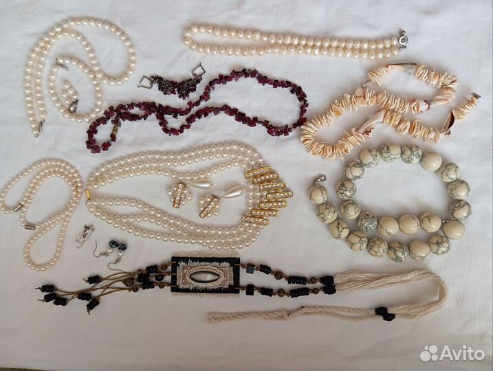 Бижутерия бусы серёжки браслеты броши