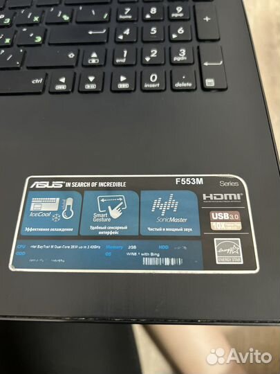 Ноутбук asus F553M