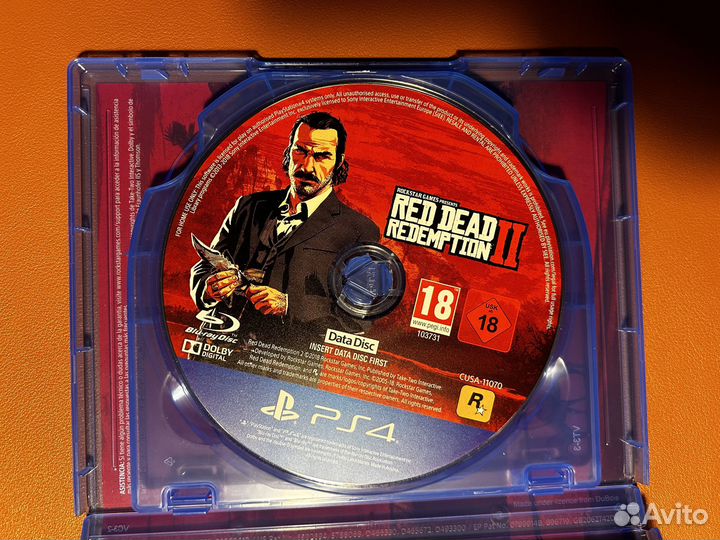 Red dead redemption 2 ps4 диск