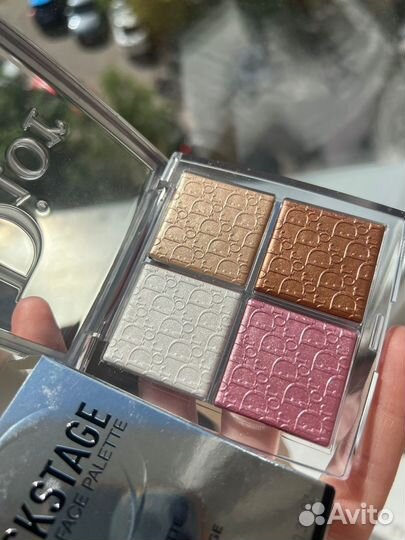 Dior backstage палетка хайлайтер 001