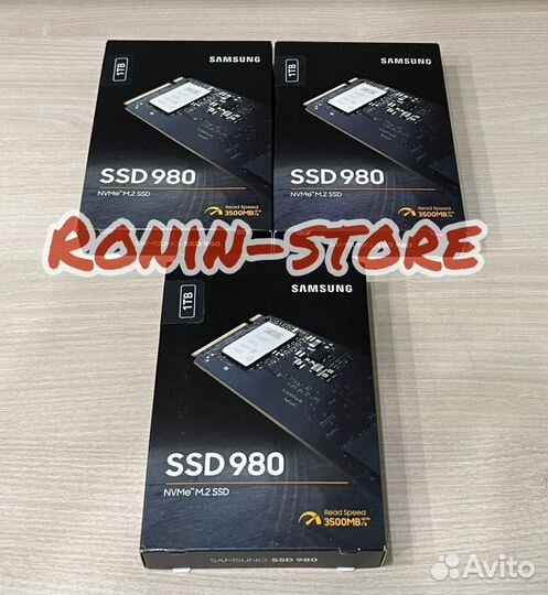 Samsung SSD 1Tb 980 NVMe M.2 (MZ-V8V1T0BW)