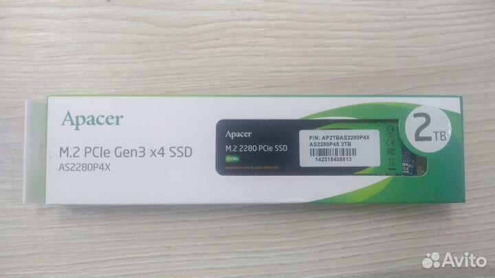 SSD M.2 2Tb Apacer AP2tbas2280P4X NVMe