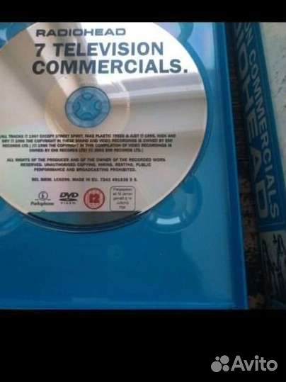 Radiohead 7 Television Commercials VHS and DVD