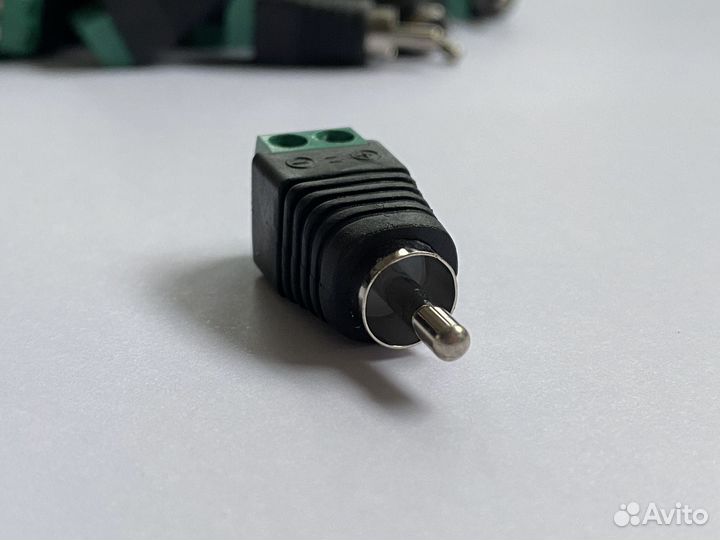 Разъем RCA штекер с клеммной колодкой