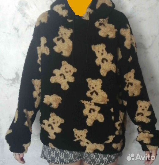 Толстовка с капюшоном, размер М для девочки