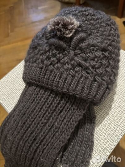 Комплект шапка и шарф женские новые