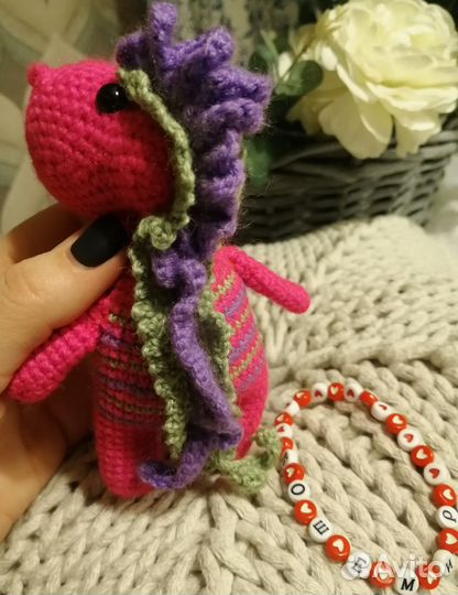 Вязаные игрушки ручной работы дракон