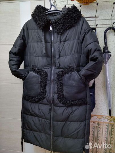 Пуховик женский длинный