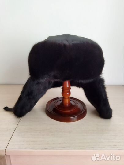 Норковая шапка мужская ушанка р. 58