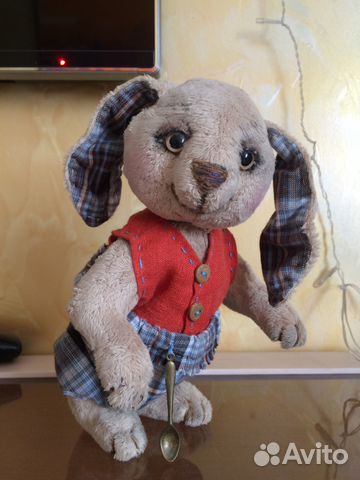 Зайка - игрушка в стиле тедди