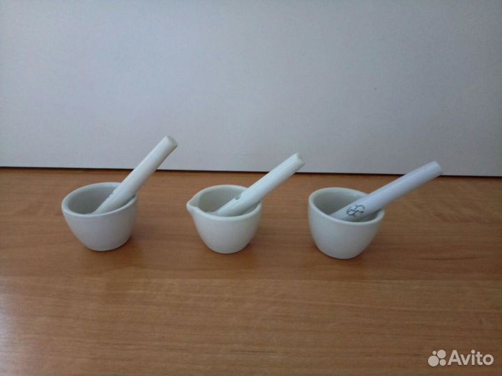 Ступка фарфоровая с пестиком