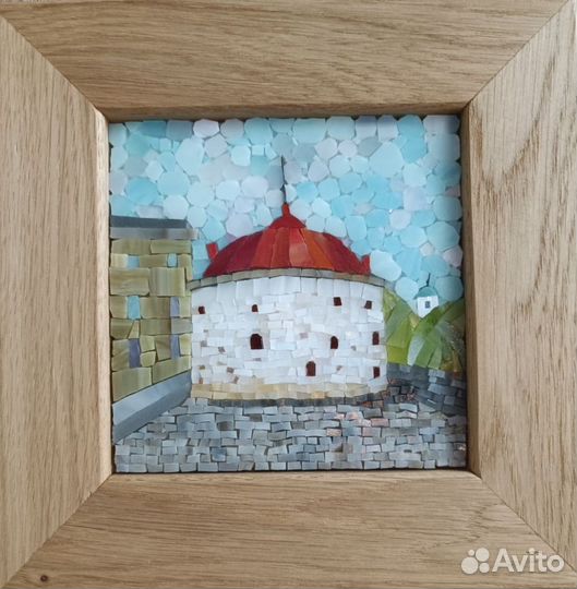 Картина. Панно. Мозаика из витражного стекла