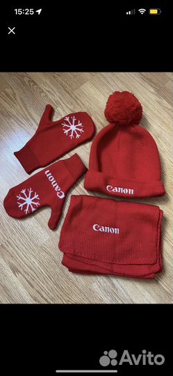 Комплект шапка+шарф+варежки