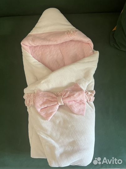 Конверт на выписку для девочки демисезонный