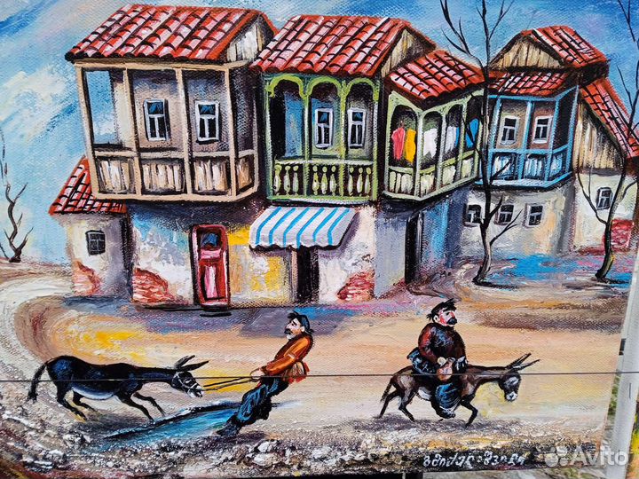 Грузинская картина на холсте.Новые.Груз.худ