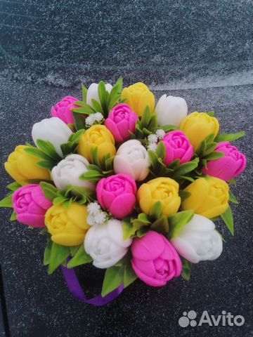 Тюльпаны мыло