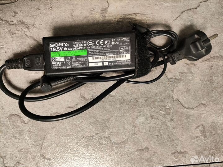 Блок питания для ноутбука Sony vaio