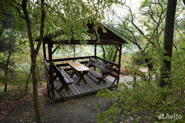 Беседка с мангалом