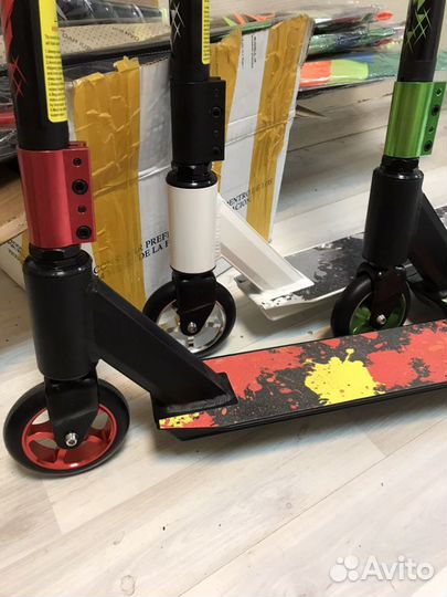 Самокат трюковой Stunt scooter металич колеса