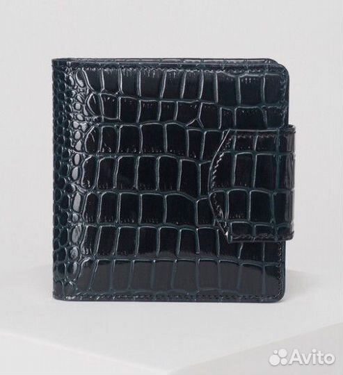 Визитница кожа т/зелёный Россия 2 ряда 20 листов