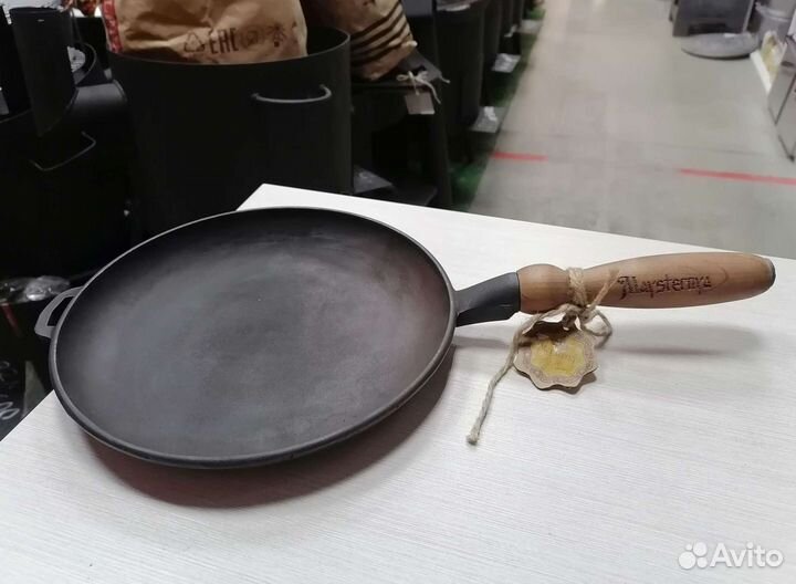 Сковорода чугунная блинная