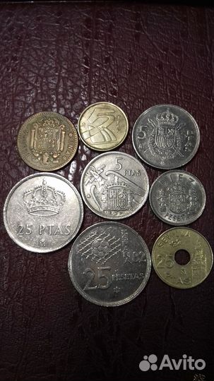 Испания. Набор 8 монет