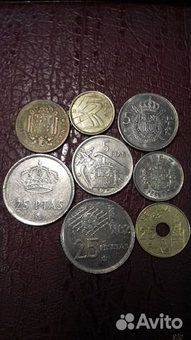 Испания. Набор 8 монет