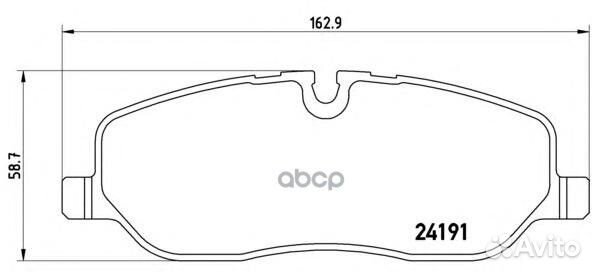 Колодки тормозные передние P44014 Brembo
