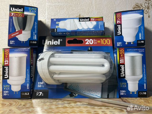 Лампочки энергосберегающие Uniel, 220вт