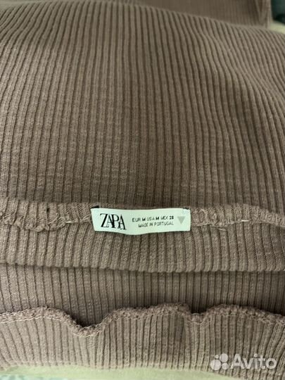 Zara Трикотажное платье лапша