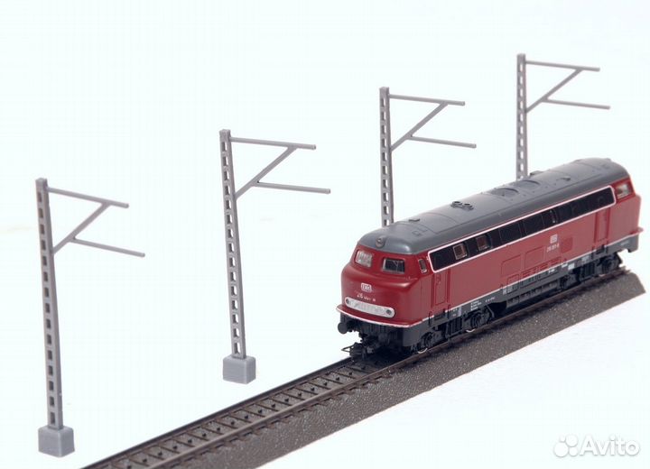 Железная дорога 1/87 Опоры контактной сети 10шт H0