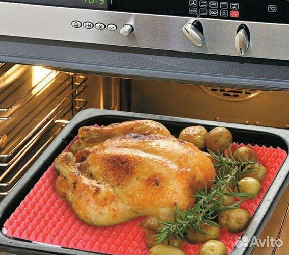 Силиконовый коврик для жарки в духовке