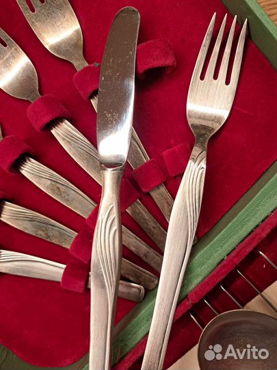 Набор столовых приборов мельхиор СССР
