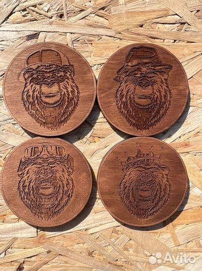 Бирдекели/подставки под стакан «Медведи»