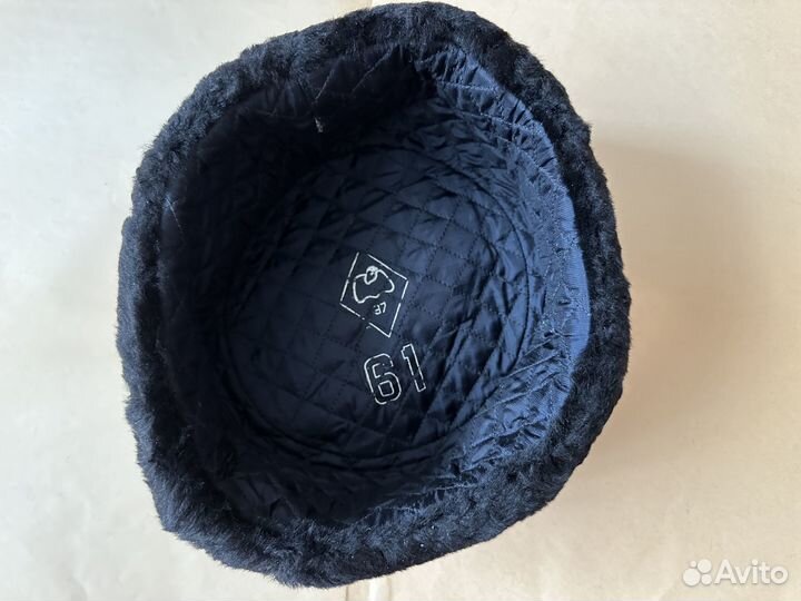 Шапка ушанка кожаная мужская. Новая 61 р