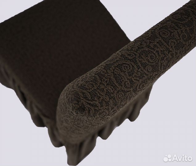 Чехол на стул со спинкой универсальный, Кофе