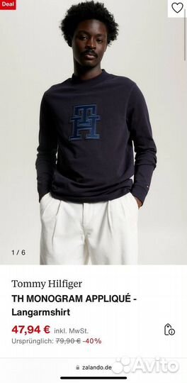 Tommy hilfiger лонгслив