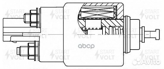 Реле втягивающее стартера VSR 2720 startvolt
