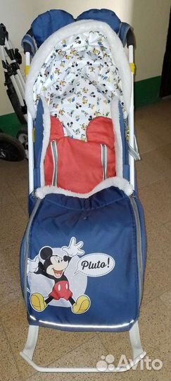 Детские санки коляска ника