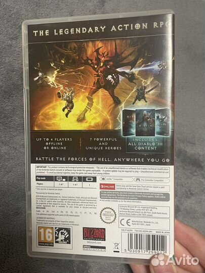 Диск на nintendo switch