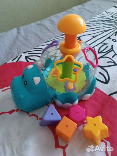 Игрушка юла бегемот