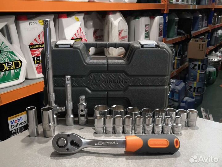 Набор головок и принадлежностей 1/2 24пр airline